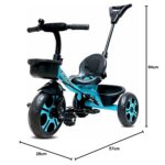 Kidsmate Junior Tricycle for Kids with Parental Control | Cycle for Kids 1-4 Years | Baby Cycle - Image 9