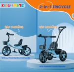 Kidsmate Junior Tricycle for Kids with Parental Control | Cycle for Kids 1-4 Years | Baby Cycle - Image 2