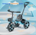 Kidsmate Junior Tricycle for Kids with Parental Control | Cycle for Kids 1-4 Years | Baby Cycle - Image 3